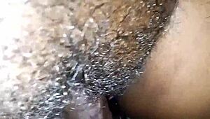 I’m obsessed with thick cum in my ebony pussy, spreading wide in dorm