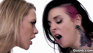 teen babysitter mia malkova joins hot 3some with joanna angel. small hands welcomed her rough!