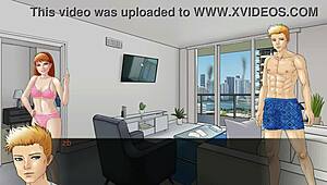 pretty red haired lady has intense sex in zb complex hentai game