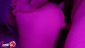 i watch this bubble booty girl get sensual doggystyle and spankin, orgasm closeup is amazin