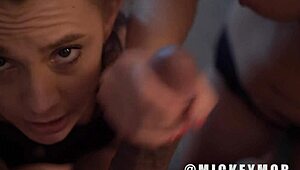 pov blowjob with slut maria jade and nikko jordan on big ass double monster cocks