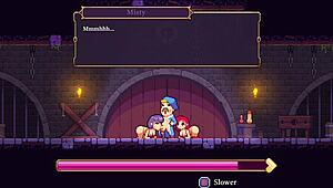 Scarlet Maiden Gets Wild in Misty Sex Events of Hentai Game