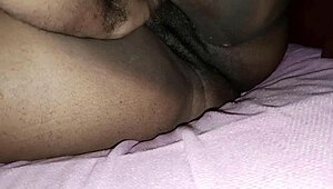 Damn, my naughty stepdad loves playing with my hairy pussy while mom’s in the kitchen!