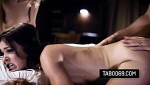 Busty Wife Krissy Lynn Catches Cheating Husband with Babysitter Chloe Temple in Shocking Scene.