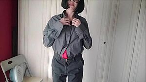 lavinia stuns in tight dress and lingerie while getting slammed hard.