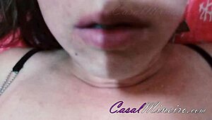 Me and my brazilian wife playing with the anal plug in our homemade video