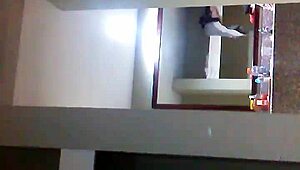 masked black babe uses dildo