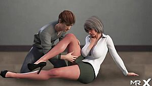 Lust Epidemic Caress Legs 21 In Cartoon Anime Hentai Adventure