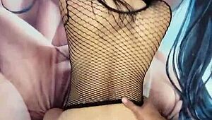 Latina Brunette Feels Rough Passion In Homemade Red Lingerie.