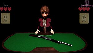 x roulette 2 features fat teen in cartoon blowbang. she's bent over desk taking huge cocks.