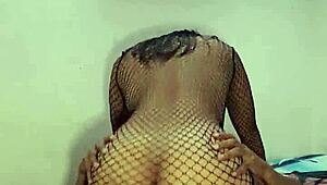 Latina Brunette Feels Rough Passion In Homemade Red Lingerie.