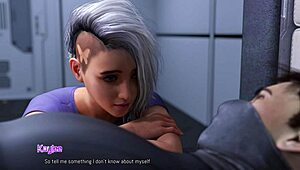 projekt passion cyberpunk blonde rides friend's face with anal play in bedroom gaming.