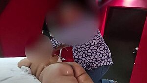 Oiled massage on Mexican woman's big ass! Nasty and delicious!