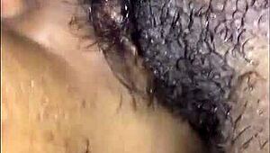 Petite ebony transsexual masters rough blowjob on monster cock in raw session.