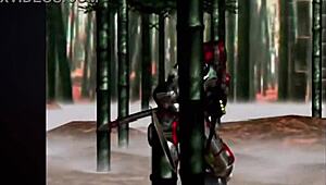 i watch nina williams case files where eliza sucks big tits bouncing