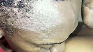 Delivery guy lets girlfriend taste his hard product.