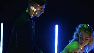 Xdominant 024 showcases erotic sex art inspired by neon demon themes with beautiful and cute sensual elements.