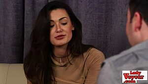 lingerie lady with a cock fetish loves watching you jerk off.