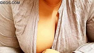 Asian Sexy Big Boobs Milf Shows Boobs