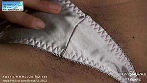 She's wearing erotic panties under her skirt for fetish shoot.