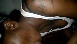 Cheating Ebony Mom Sucks Big Black Cock