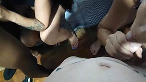 Me and my friend sharing two cocks