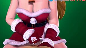 Christmas hentai features big cocks and asses