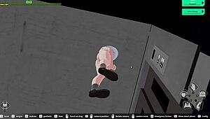 Loop train h-game elevator scene gets steamy 😜