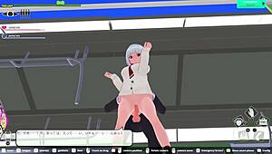 Loop train h-game elevator scene gets steamy 😜