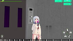 Loop train h-game elevator scene gets steamy 😜