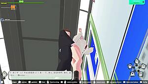 Loop train h-game elevator scene gets steamy 😜