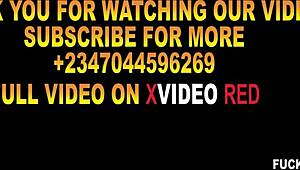 Step brother's girlfriend fucks me with monster cock in office