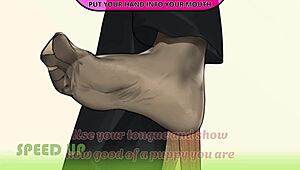 Are you ready for Makima’s slave training with humiliating feet worship? Submit now and follow every command!