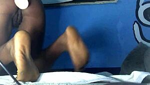 i saw that ebony girl from ghana fuckin her tight asshole with a dildo