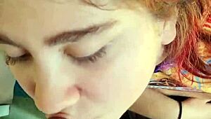 just sloppy head and cum in mouth with my emo lover