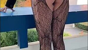 Flashing naughty snaps during a sex challenge with milf