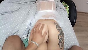 Discover the hidden erotica of my petite stepsister's ass and pussy