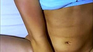 Shy university friend shares bed after party with her friend in apartment