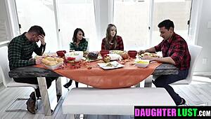 Part 2: Best Friends’ Stepdads Team Up For Dinner, Then Bang Their Girls Hard - DaughterLust