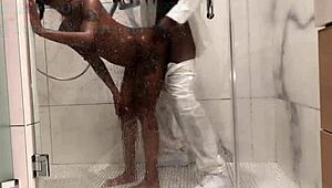 Royal B enjoys time with daddy and his family in a loving couple moment