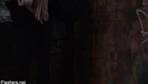 why's zarina, indian teen, flashing and fingering outdoors in skirt?