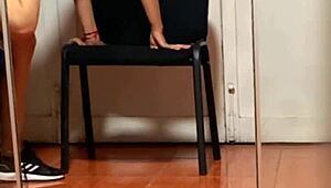 Secretary Nataly from UNAM Rides Director in Skirt for Secret Voyeur Action