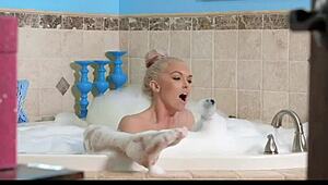 Bubble Bath With Step Mom's Tits