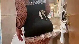 Why Did Milf Maid Clean Her Anal and Pussy Holes Today?