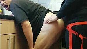 Bisexual Guy in Garage Shares Homemade Fun