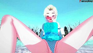 Elsa From Frozen Gets Hard Sex in Full Fantasy