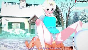 Elsa From Frozen Gets Hard Sex in Full Fantasy