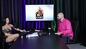 Paulo Avelar Models In Sheer Red Lingerie, Feeling The Frustration As Friend Can't Finish Before She Cums And Leaves