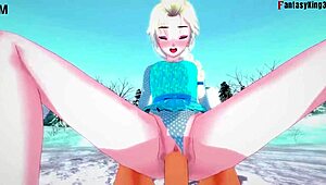 Elsa From Frozen Gets Hard Sex in Full Fantasy