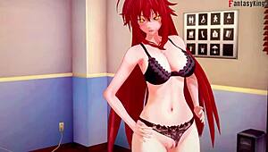 Rias Leaves, But Akeno Begs For More In HS DXD NTR Madness!